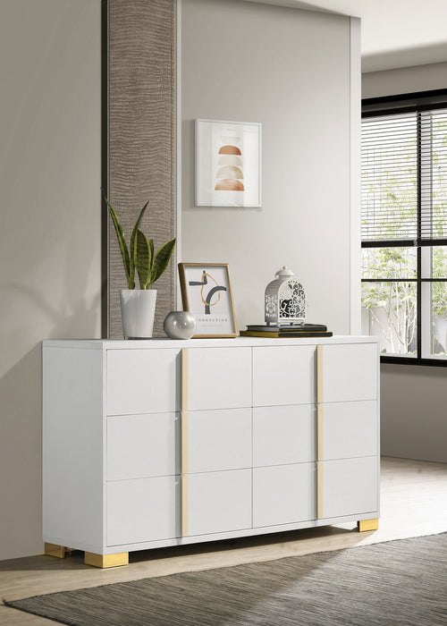 Marceline 6-drawer Dresser White image