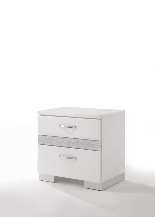 Naima II White High Gloss Nightstand image