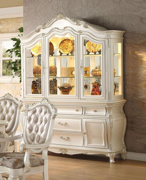 Acme Chantelle Buffet and Hutch in Pearl White 63544 image