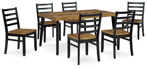 Blondon Dining Table and 6 Chairs (Set of 7) image