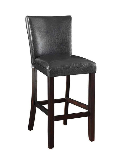 Alberton Upholstered Bar Stools Black and Cappuccino (Set of 2)