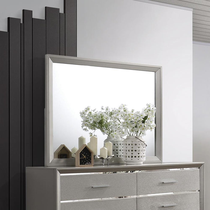 Ramon Dresser Mirror Metallic Sterling