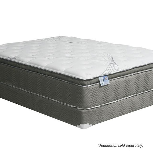 STORMIN White/Gray 13" Euro Pillow Top Mattress, Queen image