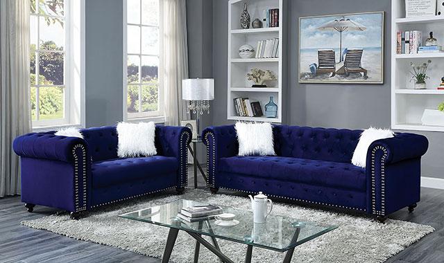 GIACOMO Loveseat, Blue