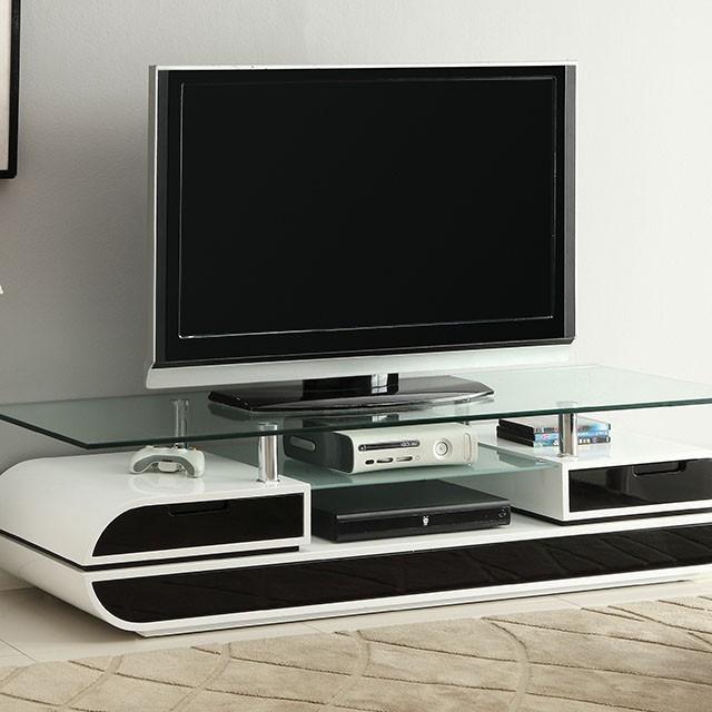 Evos Black/White 63" TV Console