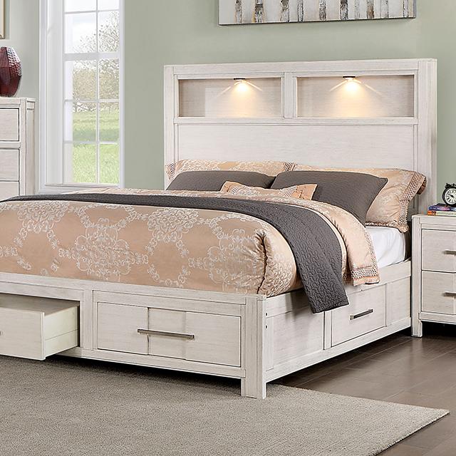 KARLA E.King Bed, White image