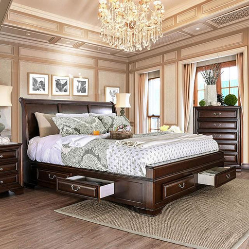 Brandt Brown Cherry Queen Bed image