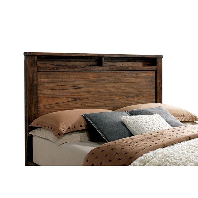 ELKTON Oak QUEEN BED