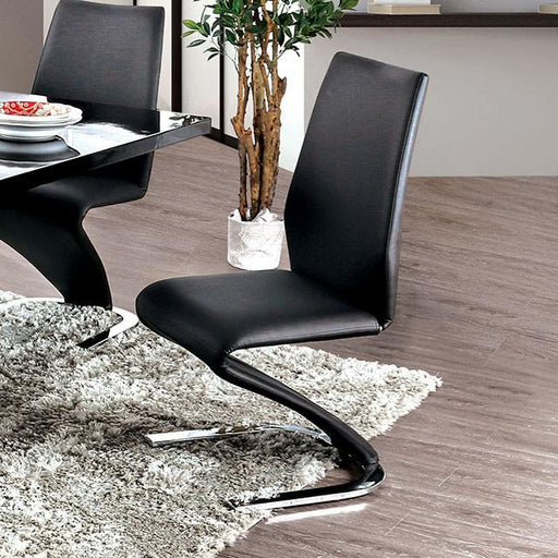 Midvale Black/Chrome Side Chair (2/CTN) image