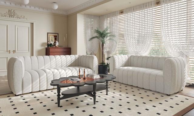 AVERSA Loveseat, Off-White