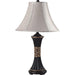 Naya Espresso/Gold Pattern 11"H Table Lamp (2/CTN) image