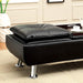 HAUSER II Black/Chrome Ottoman, Black image