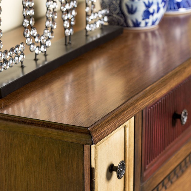 DESREE Multi/Antique Walnut Accent Chest